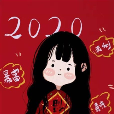 红色微信头像2023卡通